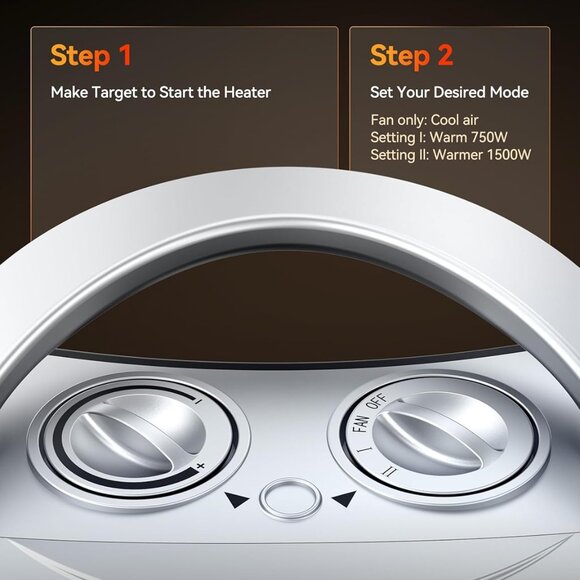 NEW Portable Electric Space Heater Thermostat Ceramic Fan Office Room Desk Indoo - Picture 7 of 15